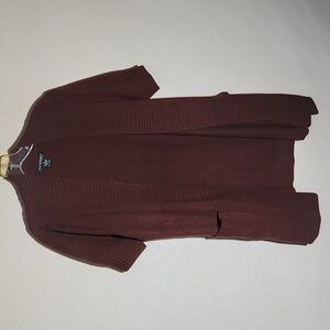Avellini Cardigan Medium Long Sweater Cashmere Brown